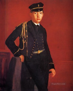 company of captain reinier reael known as themeagre company Painting - Achille De Gas in the Uniform of a Cadet Edgar Degas